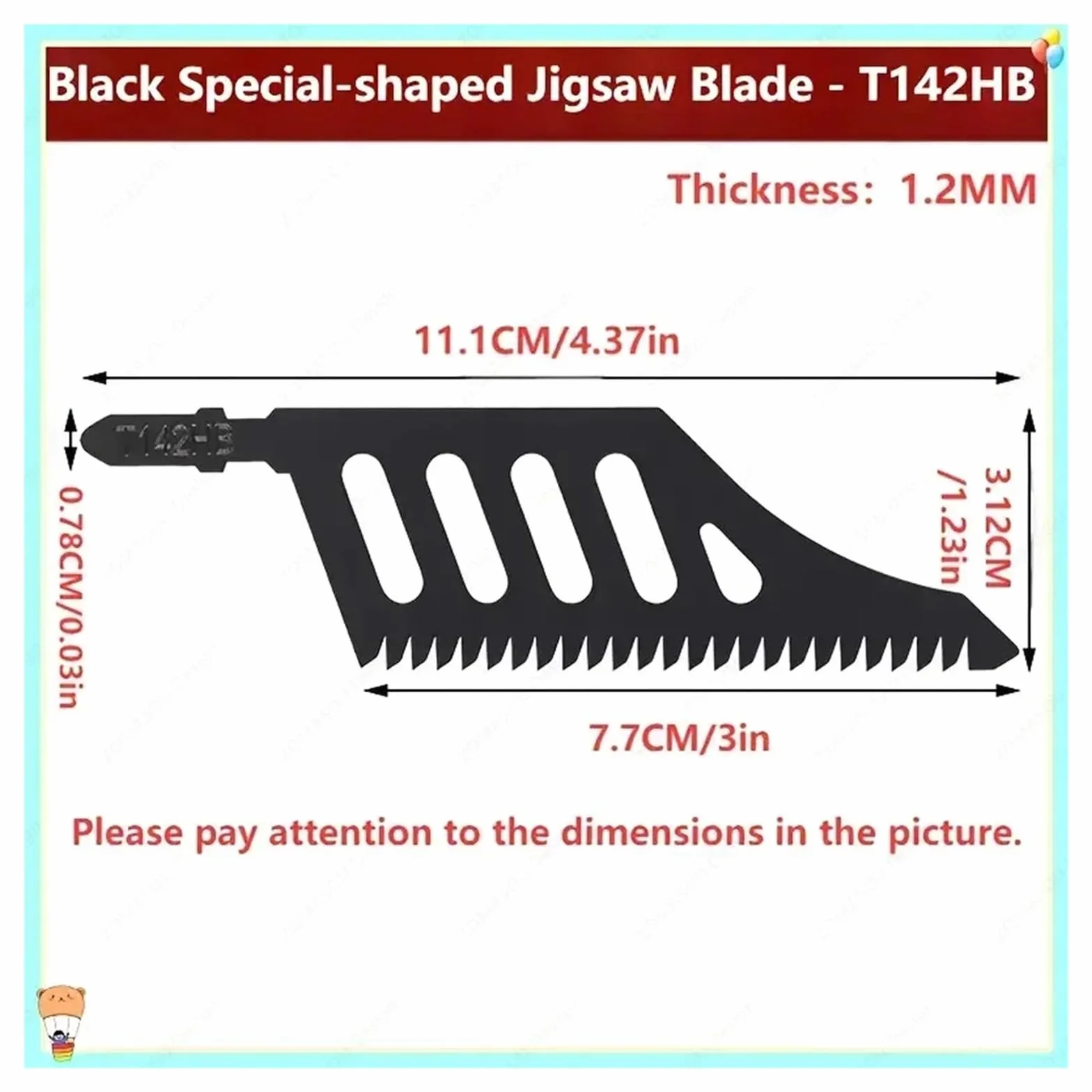 1-60 sztuk T142HB brzeszczoty do wyrzynarek Heavy Duty nieregularna krzywa szlifierka do drewna zęby tnące do precyzyjnego narzędzia tnącego(30pcs)