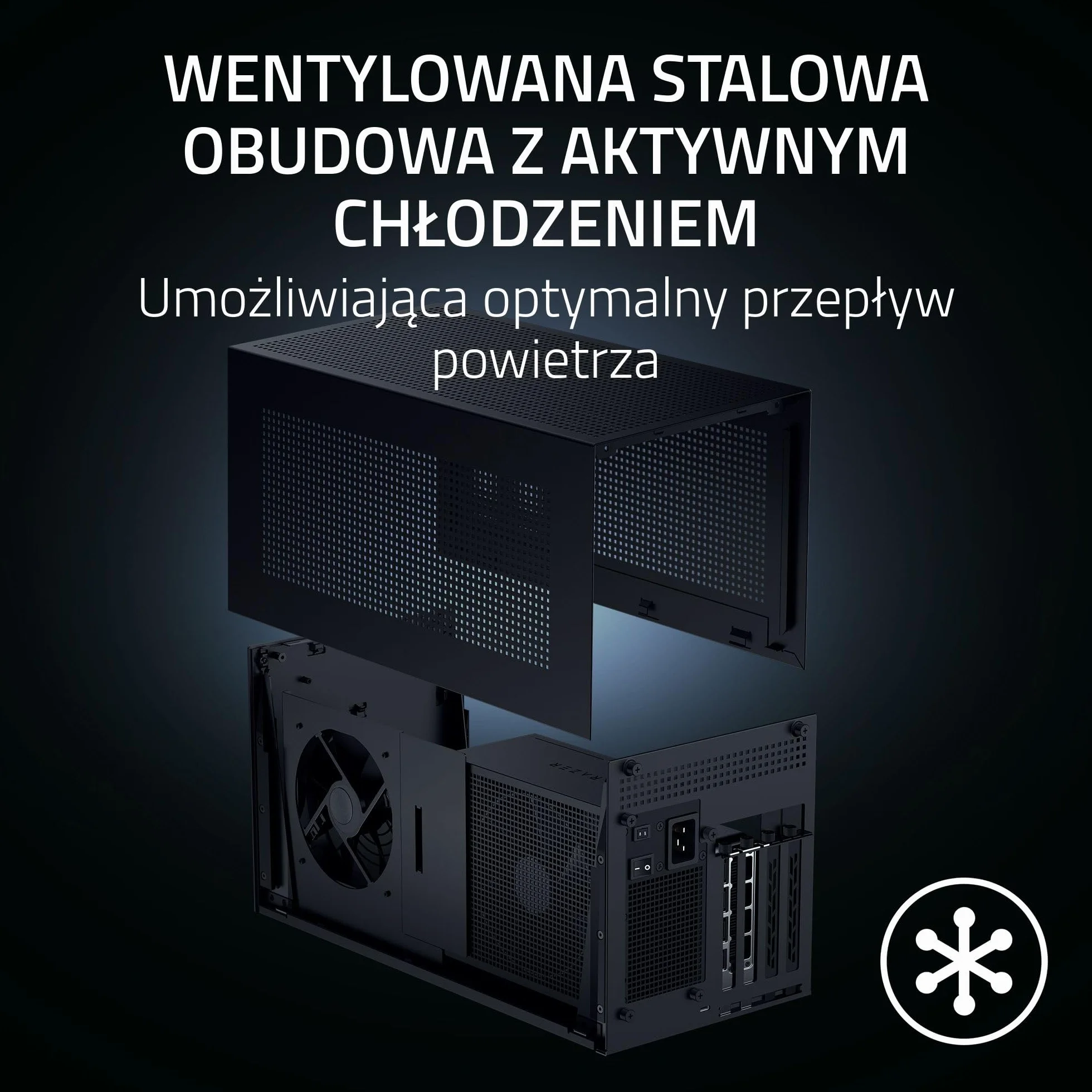 Razer Core X V2 Zewnętrzna obudowa graficzna Thunderbolt 5 PCIe Czarny