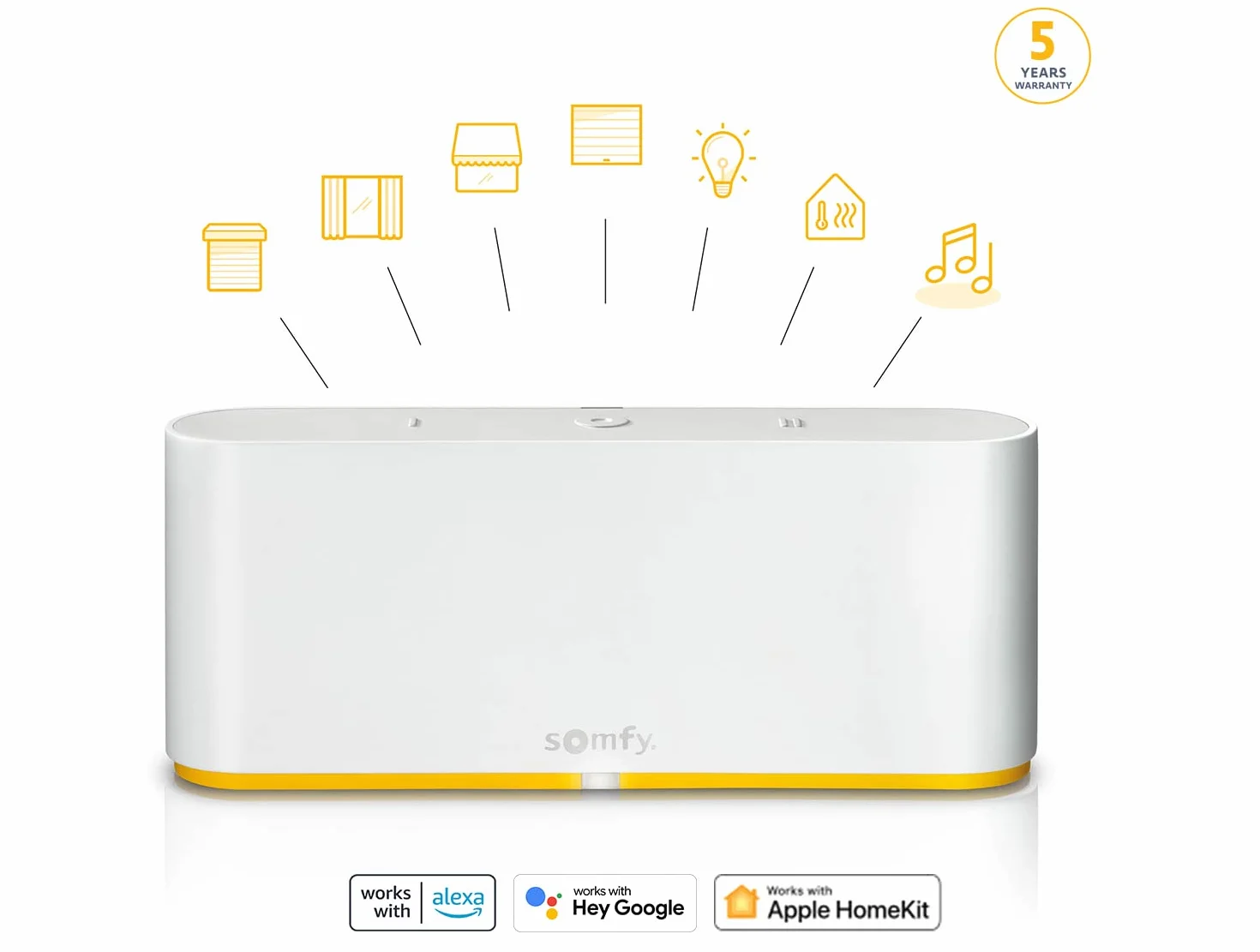 Somfy Przełącznik TaHoma 1870600 Inteligentne sterowanie io-Homecontrol RTS Zigbee 3.0 Google Assistant Amazon Alexa