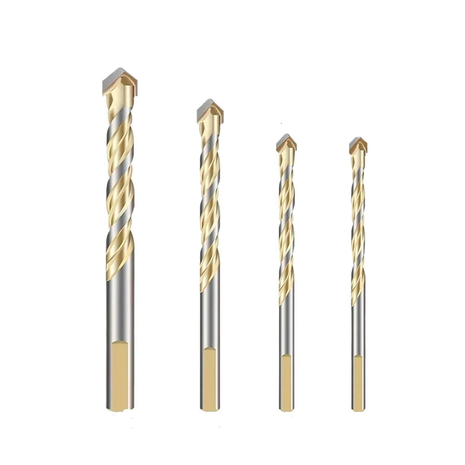 Wiertło murarskie 1/5/7 szt. do betonu, plastiku, miękkiego metalu, płytek, szkła, drewna, ścian, luster, ceramiki, ścian z cegły 6 mm/8 mm/10 mm/12 mm(5PCS)