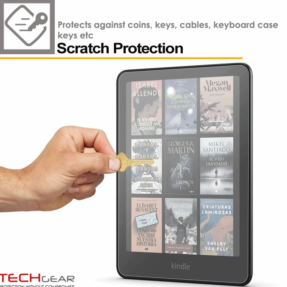 TECHGEAR 2-pak matowych ochraniaczy do Amazon Kindle Paperwhite 2024 12. generacji