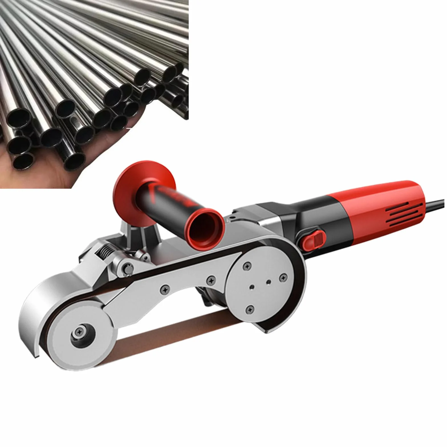 Polerka Do Rur, Szlifierka Do Rur Ze Stali Nierdzewnej Z 6 Regulowanymi PręDkośCiami, Szlifierka Do Plastiku, Aluminium, żElaza, Stali, Metalu, Polerowanie 2-wheelpolishingmachine