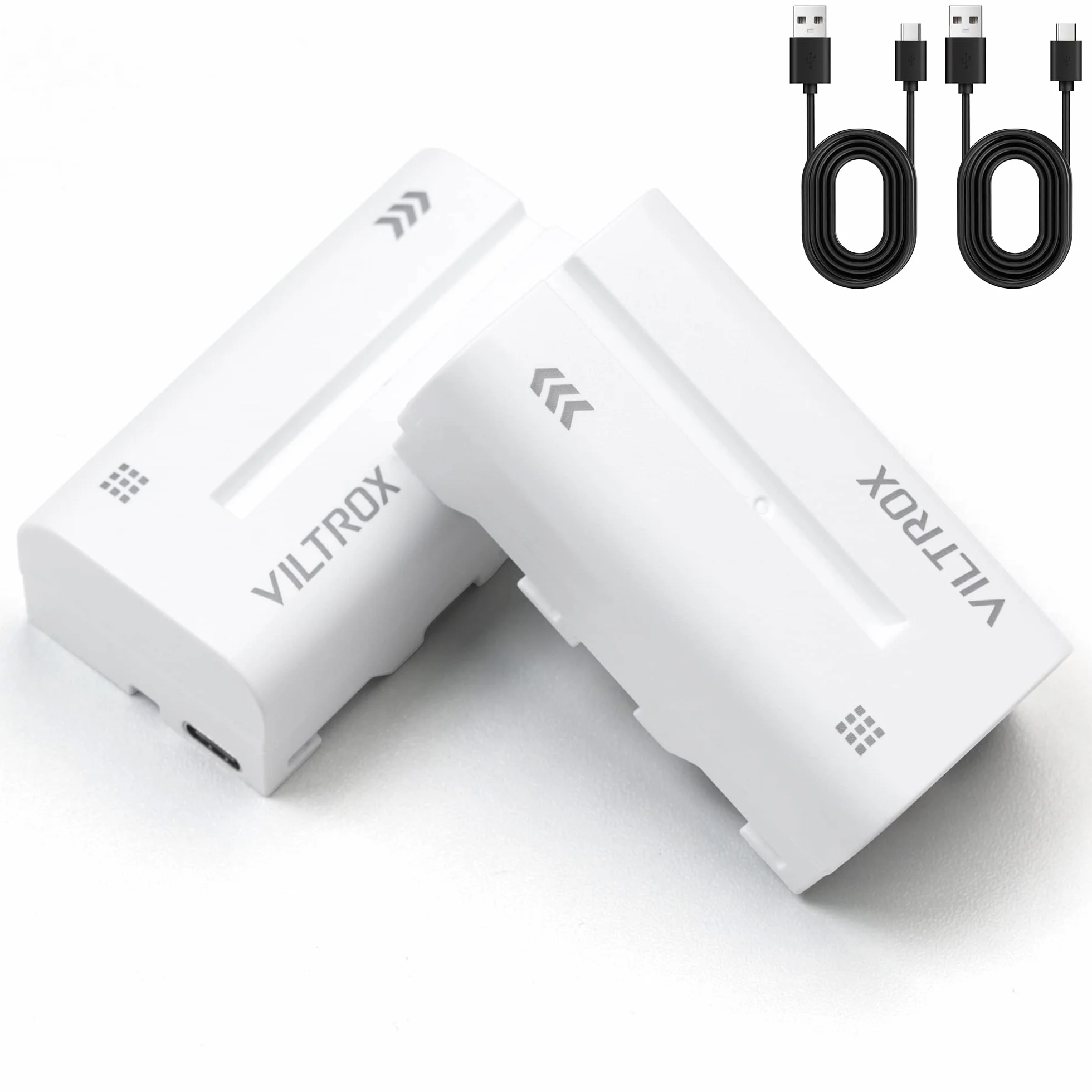 VILTROX Bateria NP-F550 2 szt. 2200 mAh zamiennik do Sony F970 F960 F950 F770 F750 F570 F550 F330, akumulator kompatybilny z Godox Neewer LED lampa wideo / monitor kamery