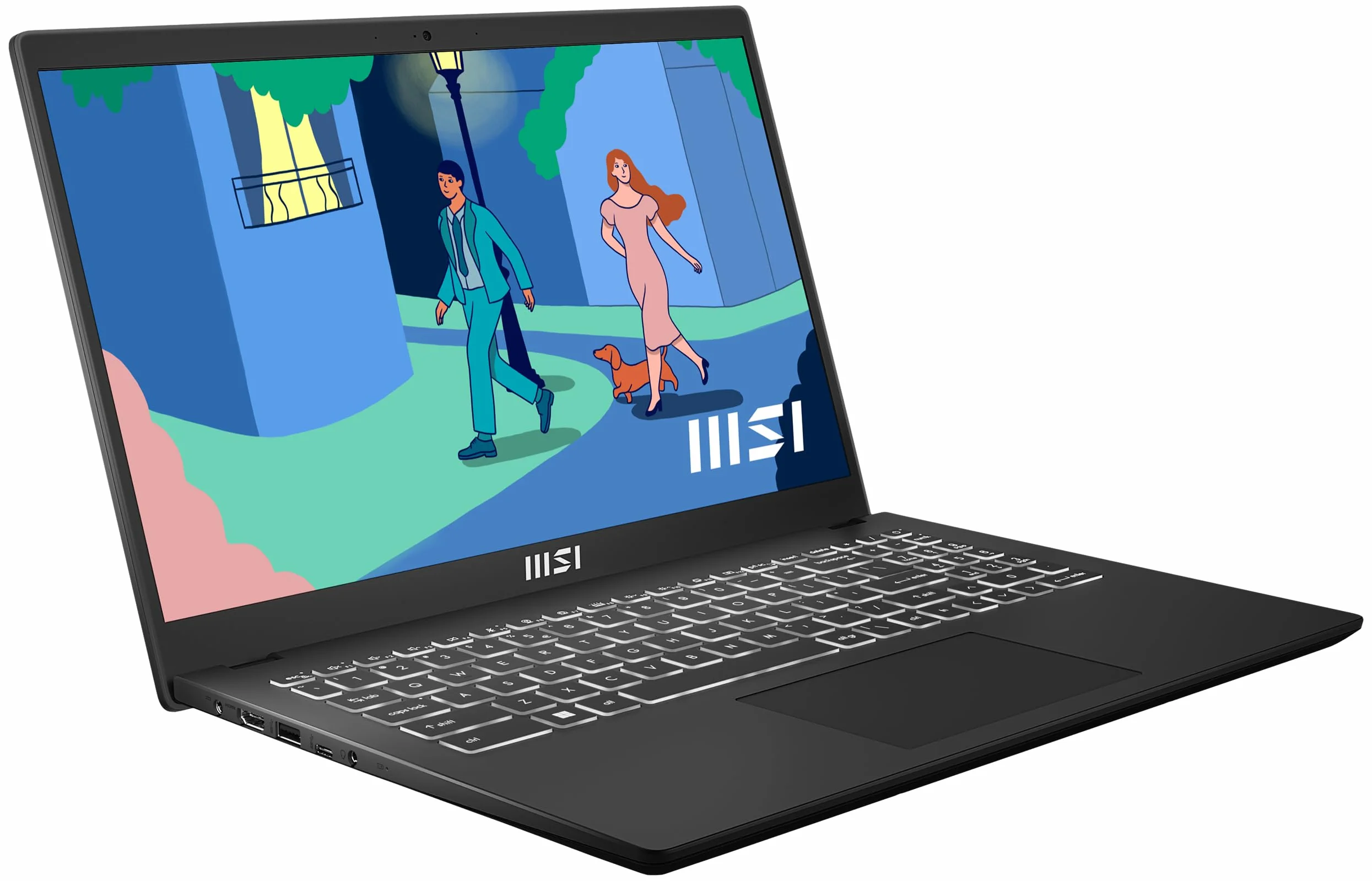MSI Laptop 15,6" Full HD AMD Ryzen 5 7530U 16GB DDR4 RAM 512GB SSD AMD Radeon Graphics Windows 11 Home Czarny