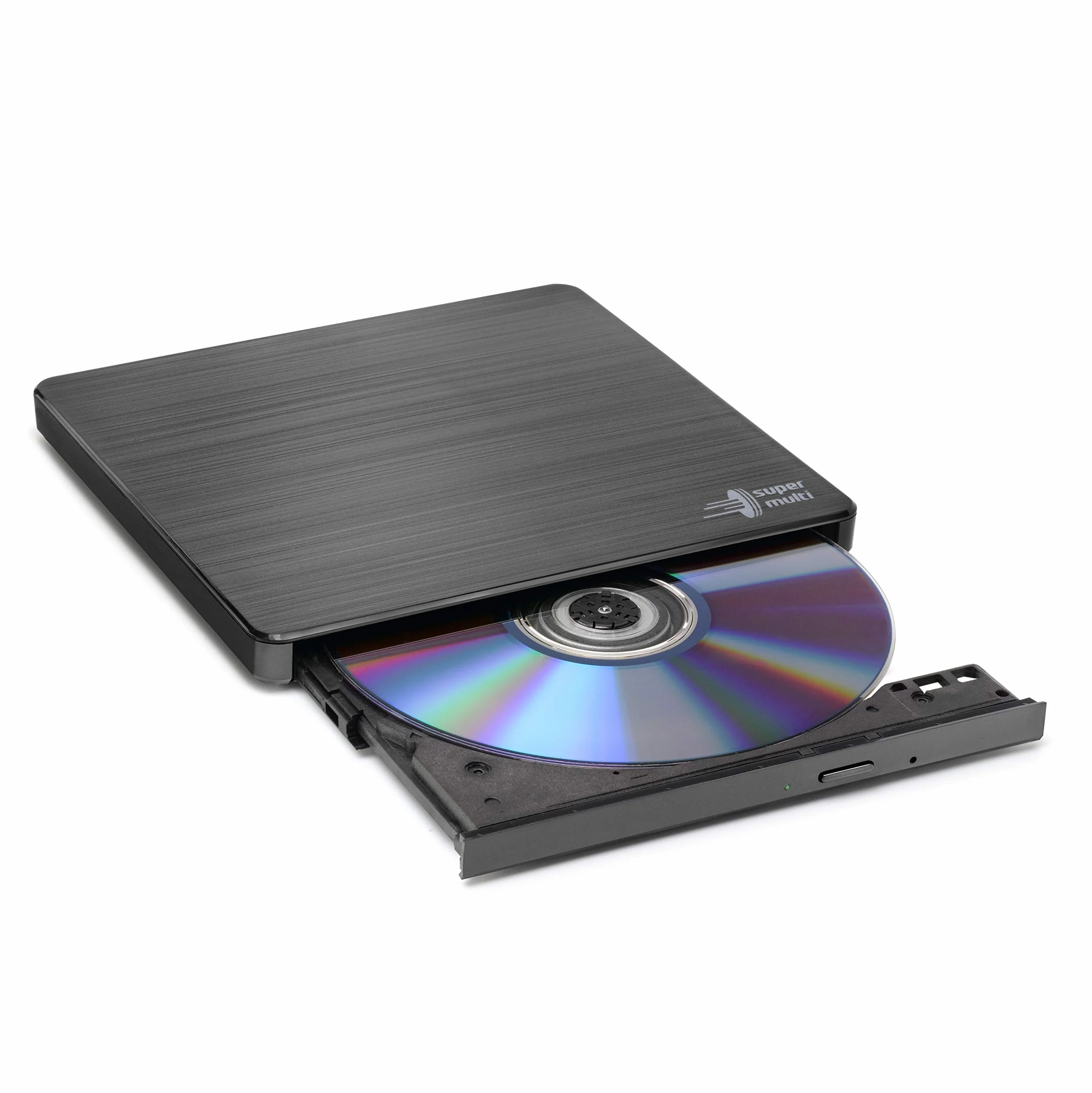 Hitachi-LG GP60 External DVD Drive Slim Portable DVD Burner USB 2.0 8x Read Write Speed Black