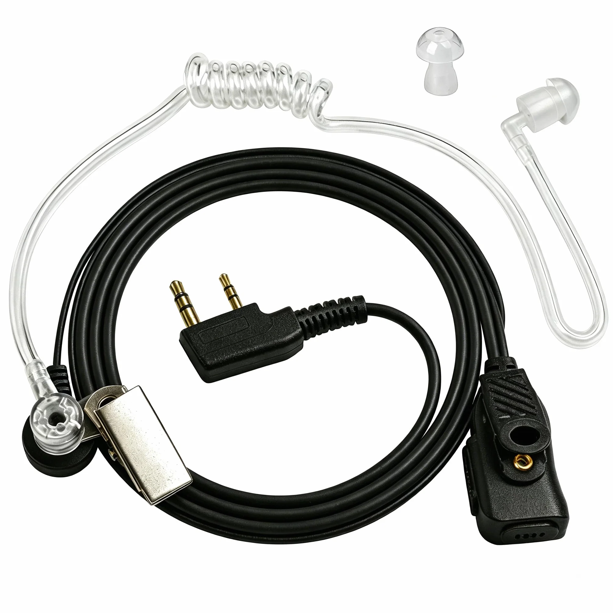 HYS Covert Acoustic Tube 2-pinowe słuchawki krótkofalówka kompatybilne z Baofeng UV-5R BF-888S Kenwood 1 sztuka