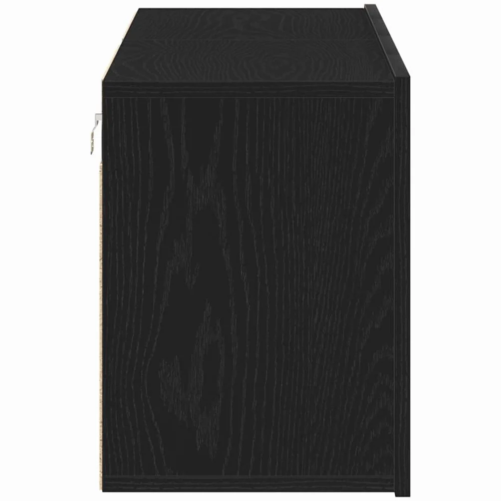 Szafki pod telewizor, 2 szt., czarny dąb, materiał drewnopochodny, 120 x 30 x 41 cm, szafka pod telewizor z miejscem do przechowywania i półką do salonu, sypialni, przedpokoju i biura