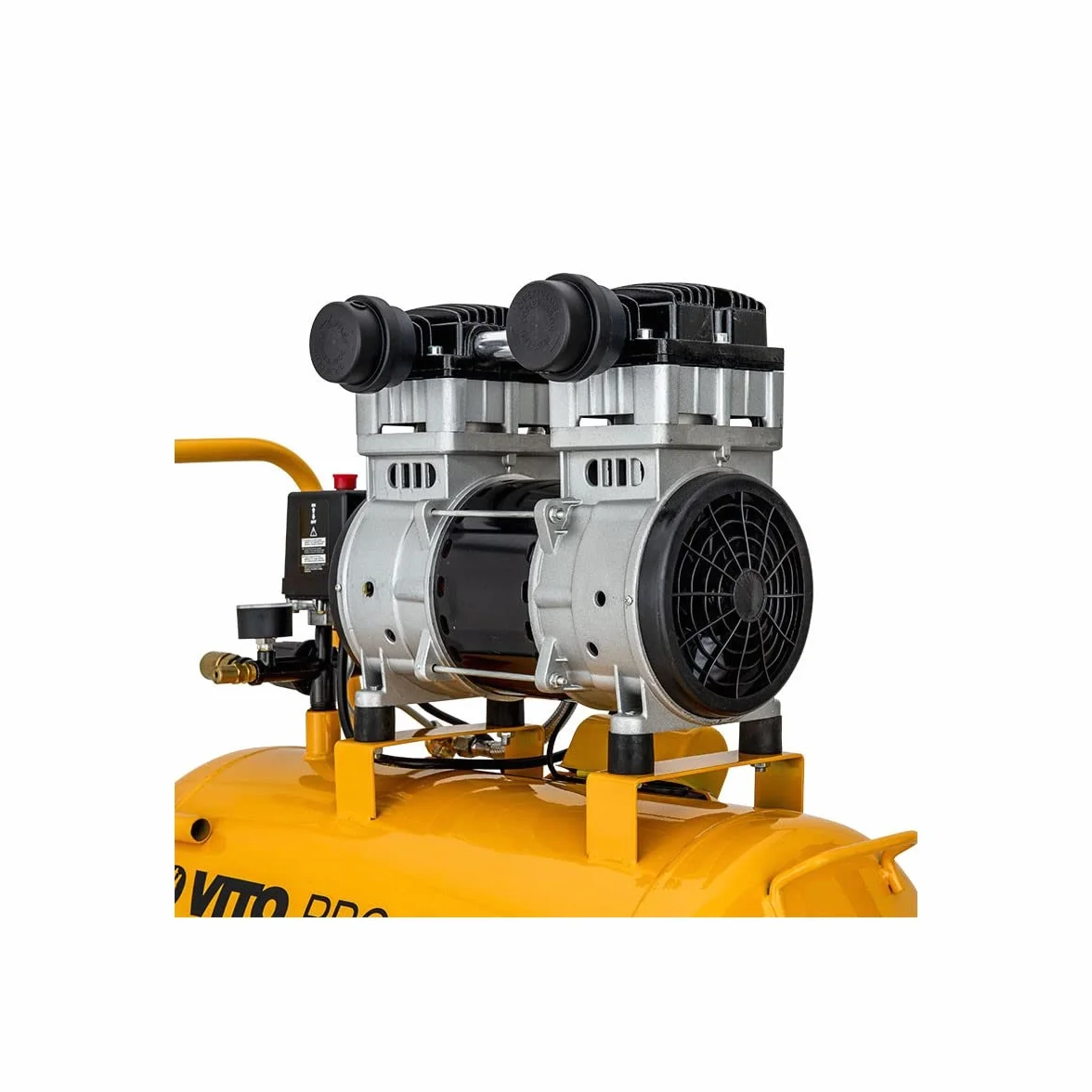 VITO Cicha sprężarka powietrza 50L 8 bar 2 KW 1,5 kW 115 Psi 236 l/min (bez oleju