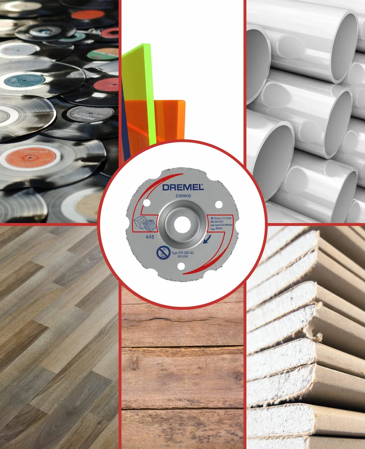 DREMEL DSM20 uniwersalna tarcza tnąca z węglika do cięcia równo (DSM600)