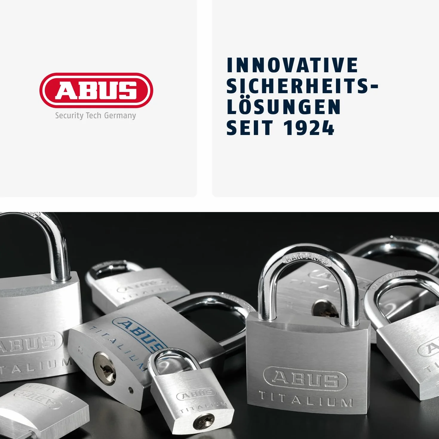 ABUS AB145/20 TITANIO 466137 kłódka, szara