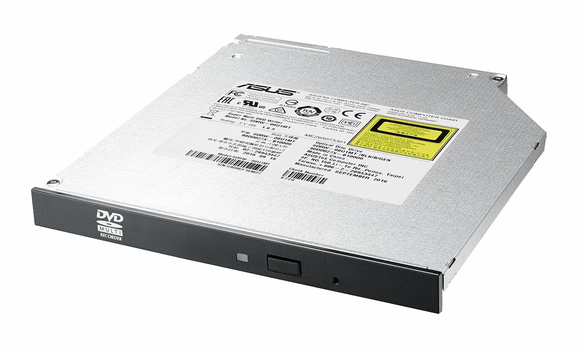 Asus Sdrw-08U1MT ATA/SATA nagrywarka DVD Ultraslim Notebook