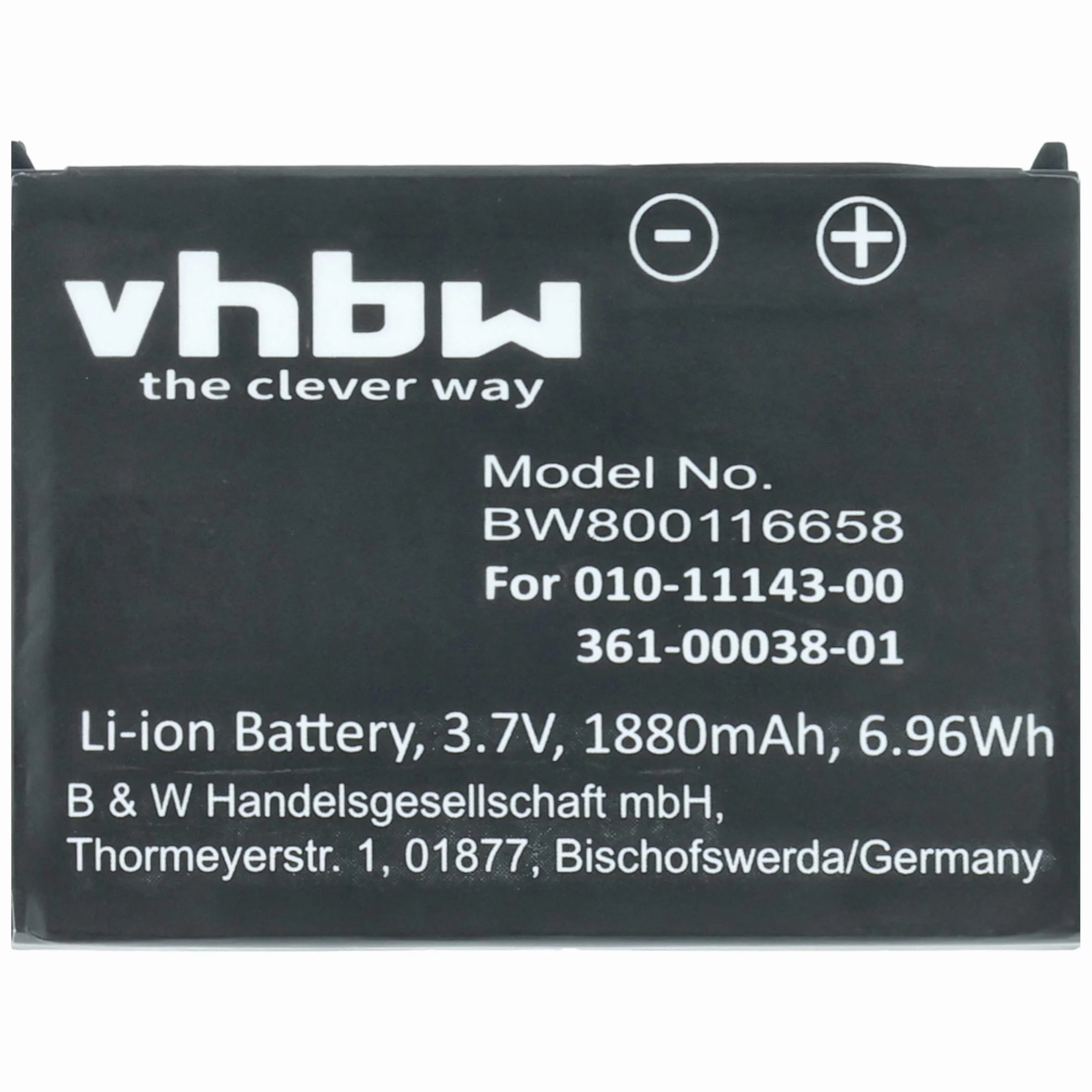 vhbw Bateria zamienna do Garmin 361-00038-01 1880 mAh 3,7 V litowo-jonowa