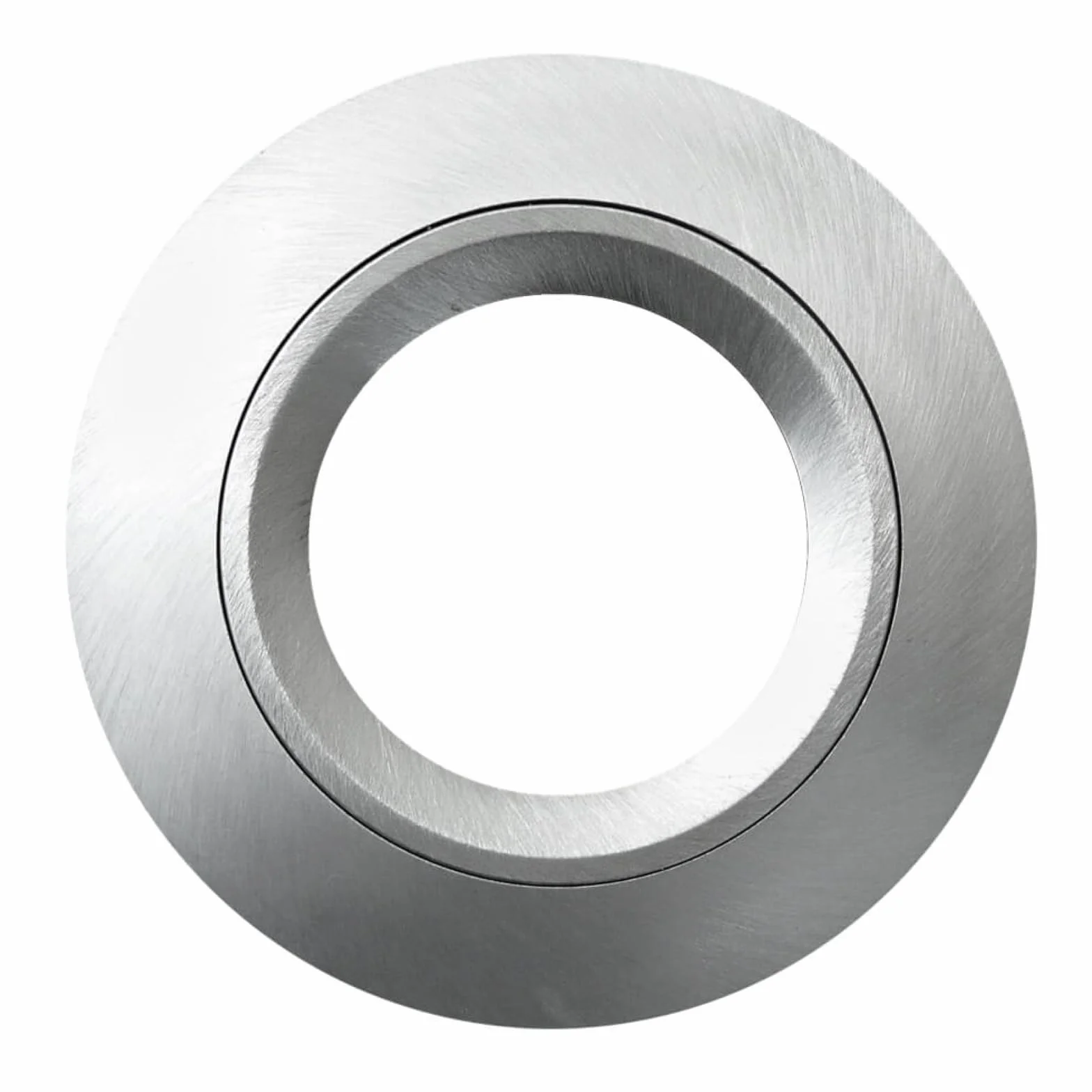 SEBSON Reflektor do zabudowy okrągły szczotkowane aluminium, rama montażowa średnica otworu 65 mm, sufit spot z oprawą GU10 do LED/halogenów