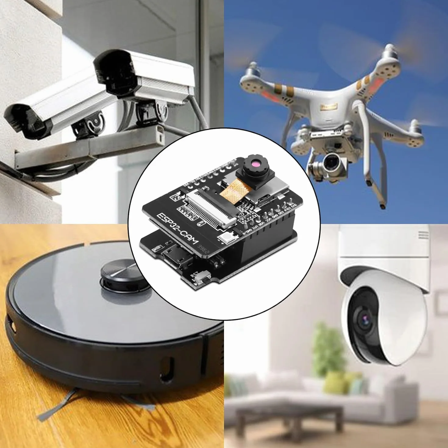 ESP32-CAM ESP32 moduł z kamerą OV2640 ESP-CAM-MB 4M DC 5V WiFi Bluetooth Arduino