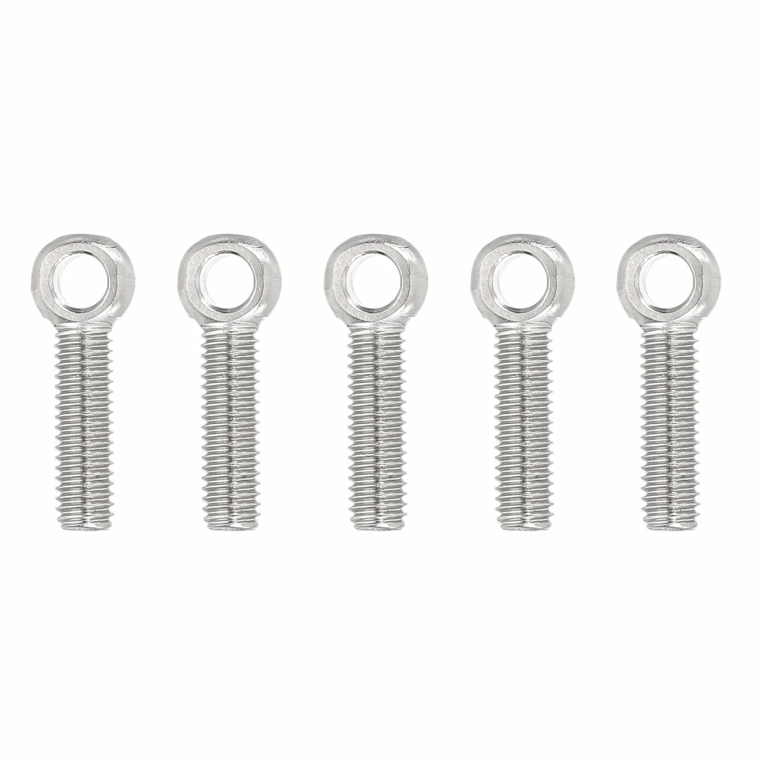PATIKIL Śruby oczkowe z ramieniem podnoszącym M5 x 23 mm 5 szt. Śruby na ramię do podnoszenia ze stali nierdzewnej 304 śruba gwintowana z oczkiem do podnoszenia zawieszenia srebrny