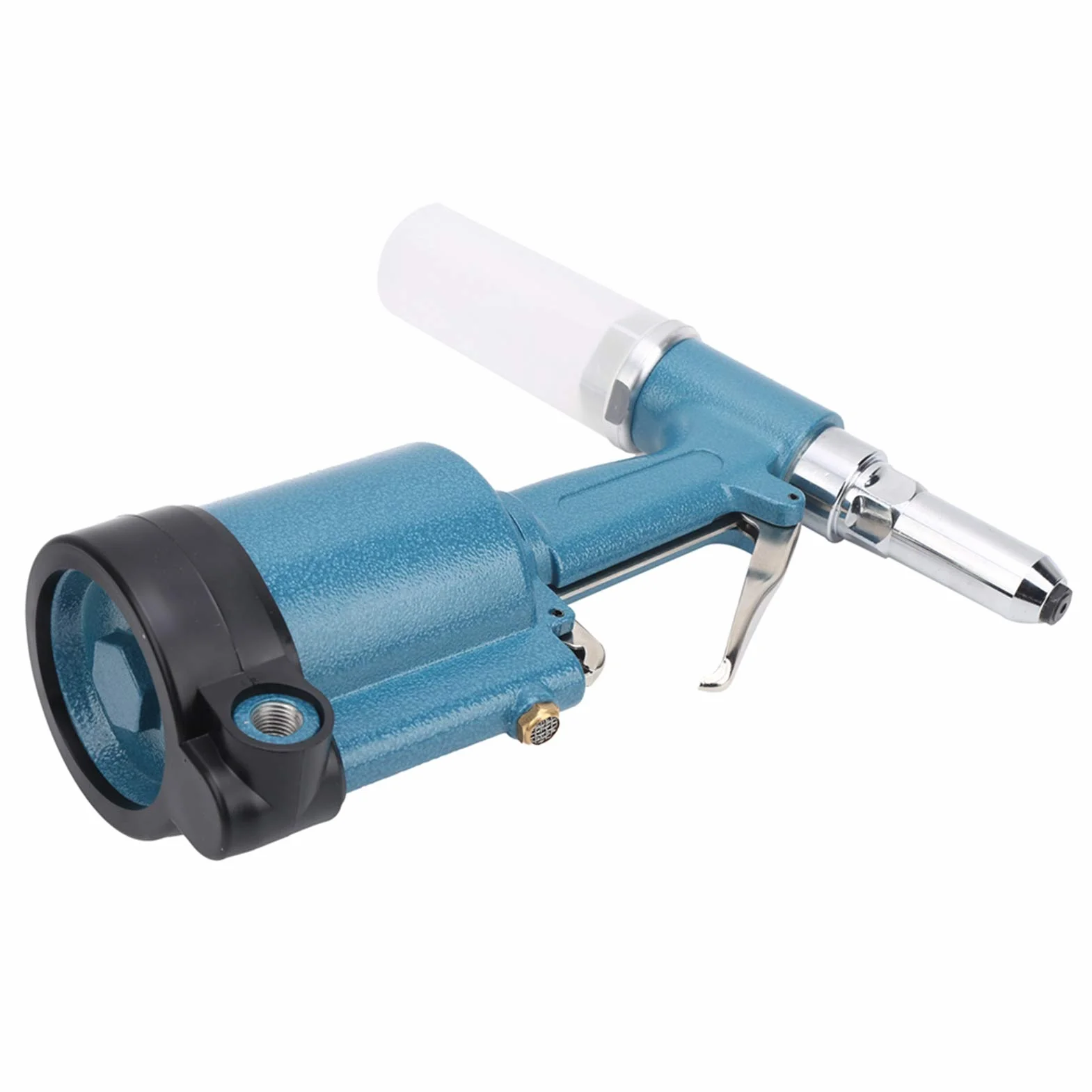Pistolet do Nitowania Powietrznego Aluminiowy Nitownica Pneumatyczna KP 702 3-szczękowa Konstrukcja Hydrauliczna Skok 18 Mm 0,5 do 0,7 MPA dla Stalowych Nitów Aluminiowych Przemysłowy (Styl
