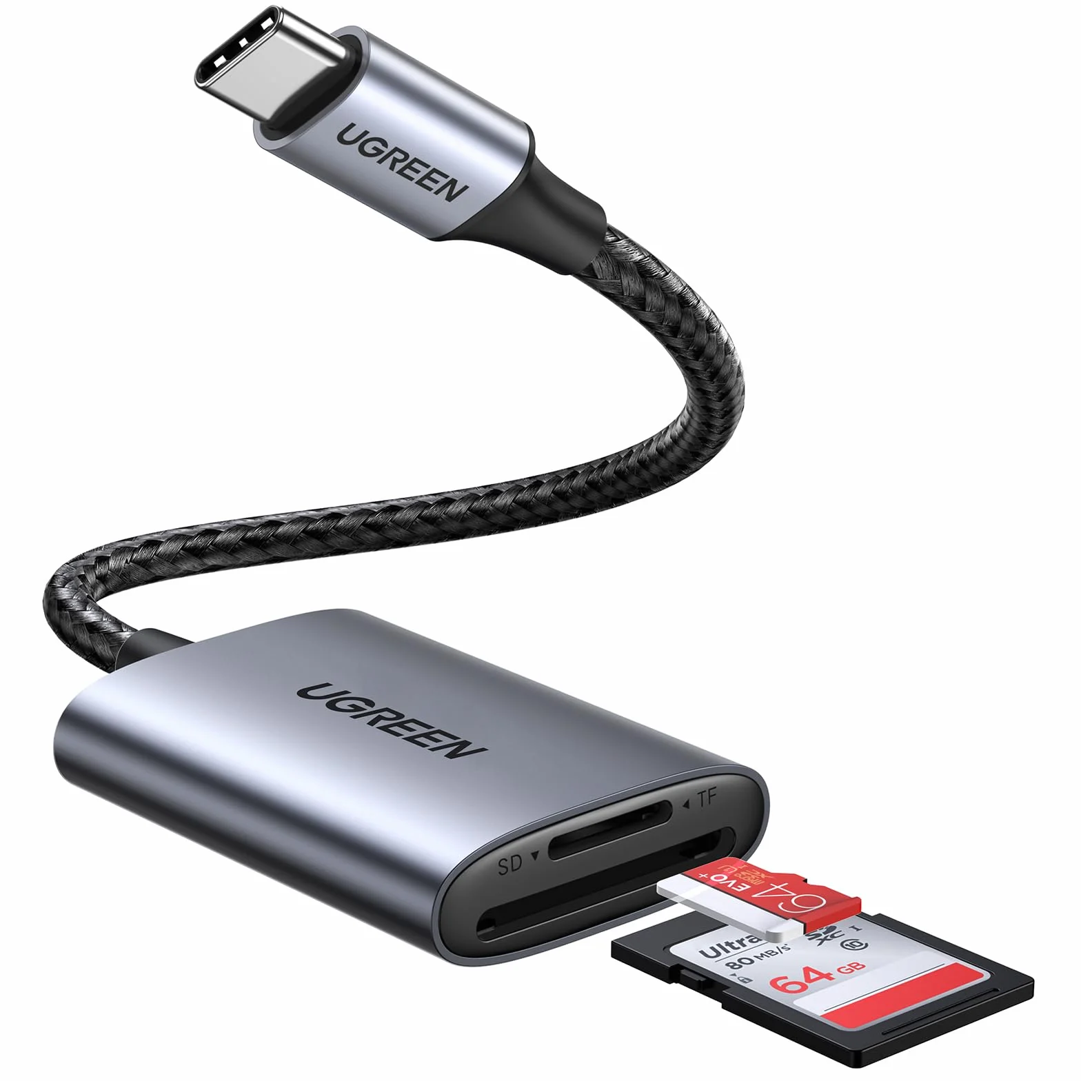 UGREEN Czytnik Kart USB C SD/TF Thunderbolt 3 Zewnętrzny