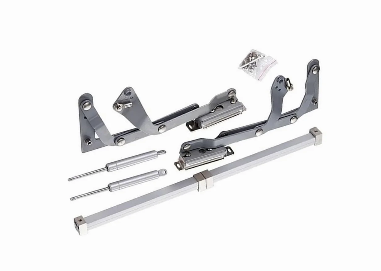 Pneumatyczny wspornik zawiasu pionowego, cichy mechanizm przesuwny, maksymalna waga drzwi 5 kg