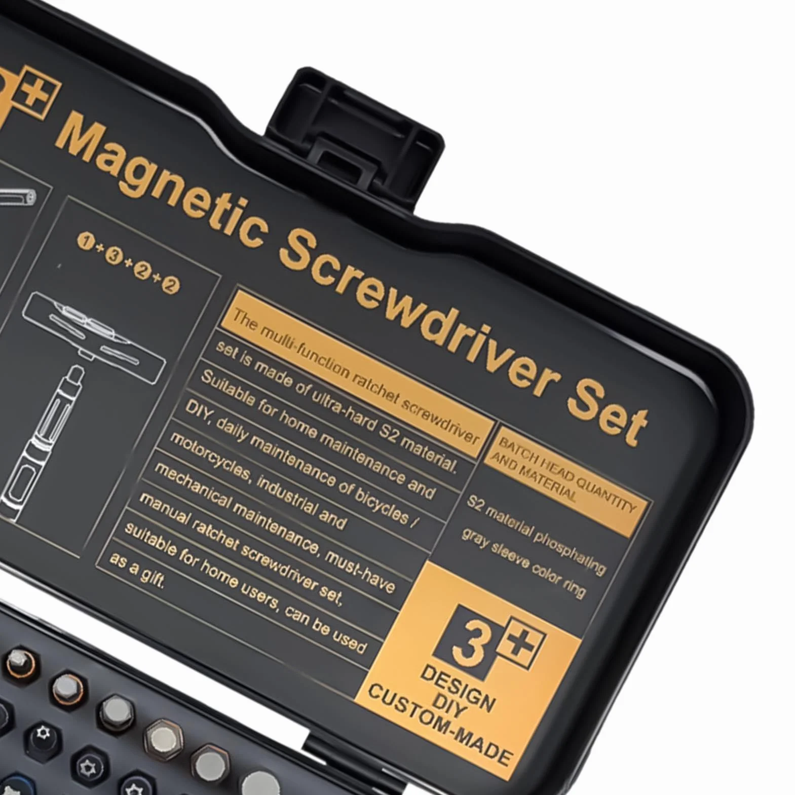 Zestaw wkrętaków grzechotkowych Precyzyjny Zestaw Narzędzi T-Handle 66 w 1 | Zestaw Precyzyjnych Śrubokrętów Do domu, warsztatu, elektroniki, komputera, zegarka, samochodu, elektryka