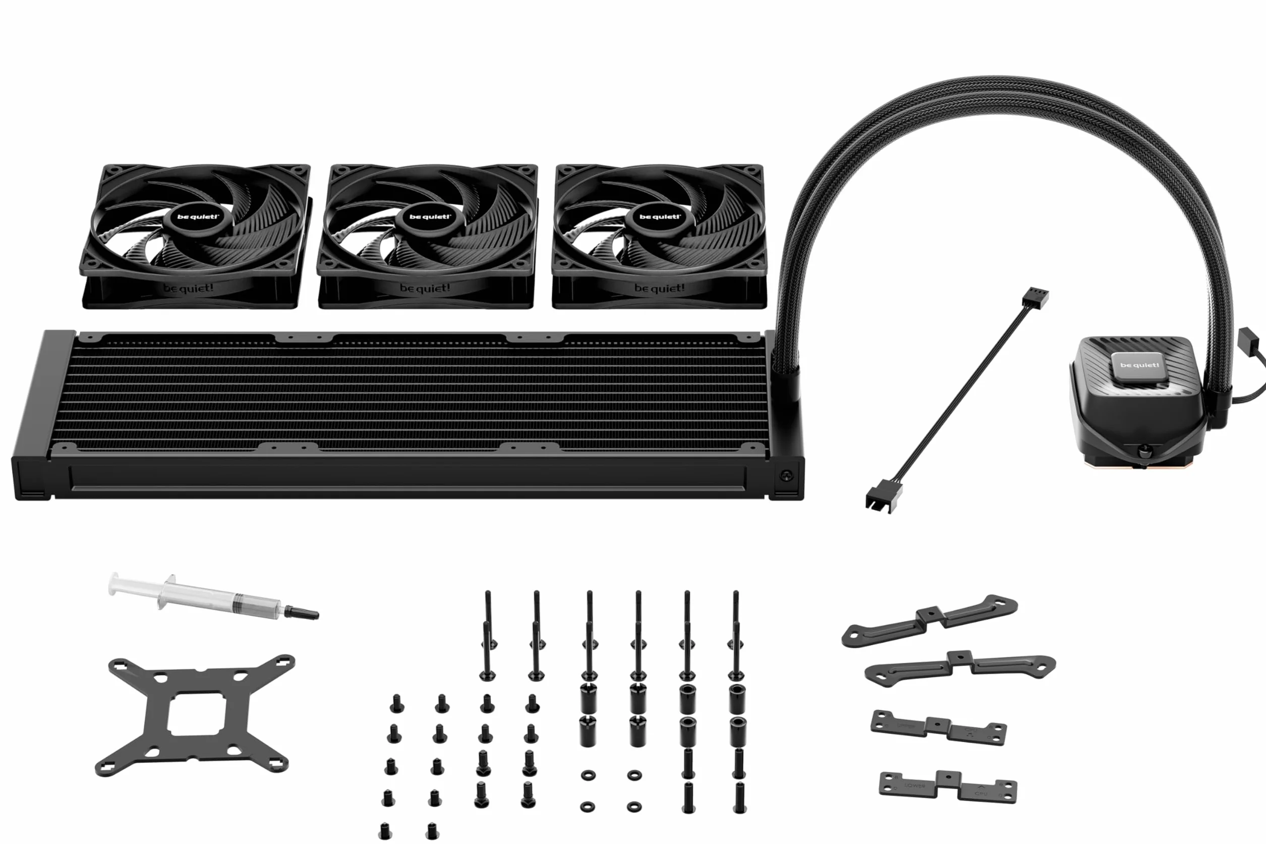 be quiet! Pure Loop 3 360 mm chłodzenie wodne All-in-One, 3 x wentylator Pure Wings 3 120 mm PWM, cicha pompa