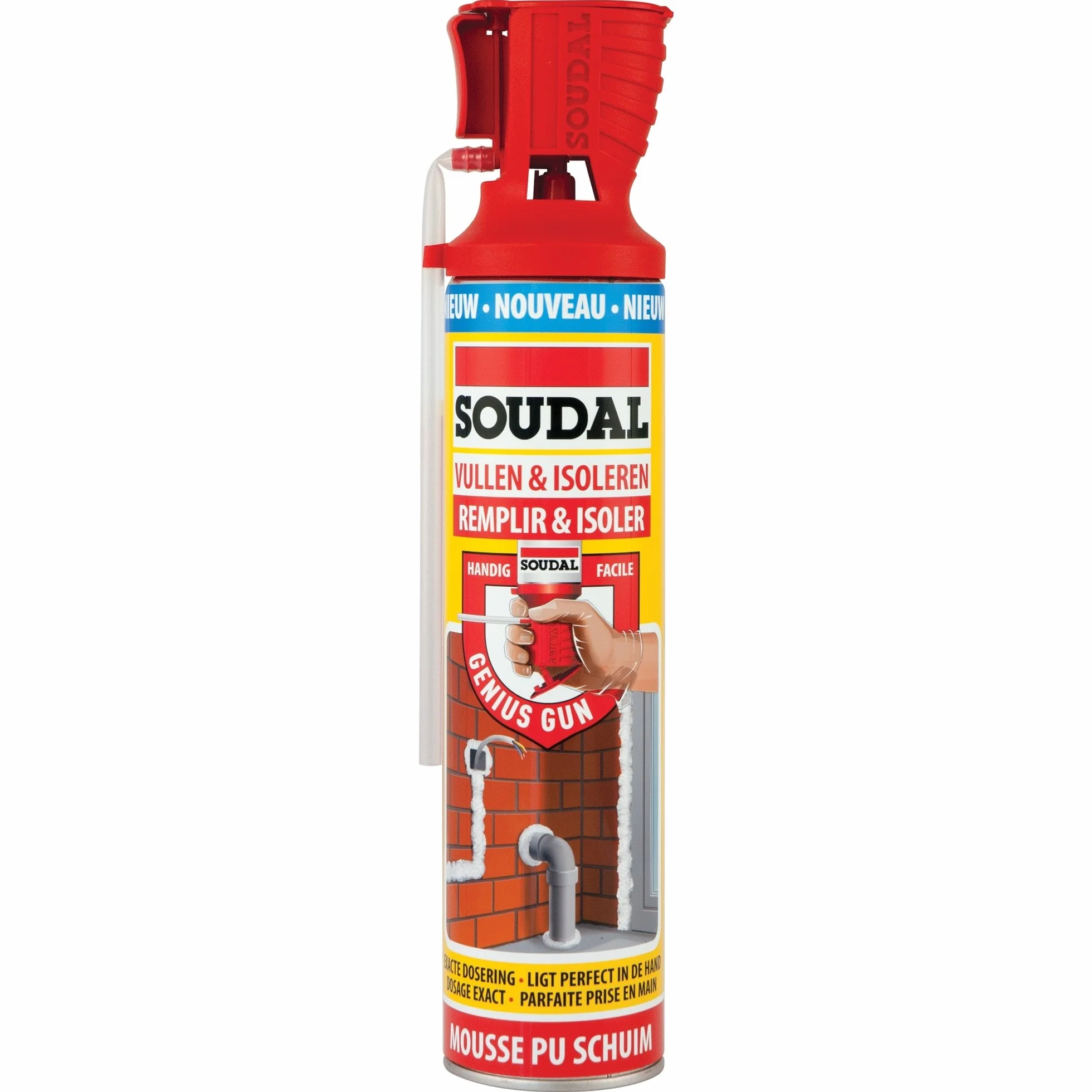 Ekspansywna pianka poliuretanowa 770 ml Genius gun SOUDAL