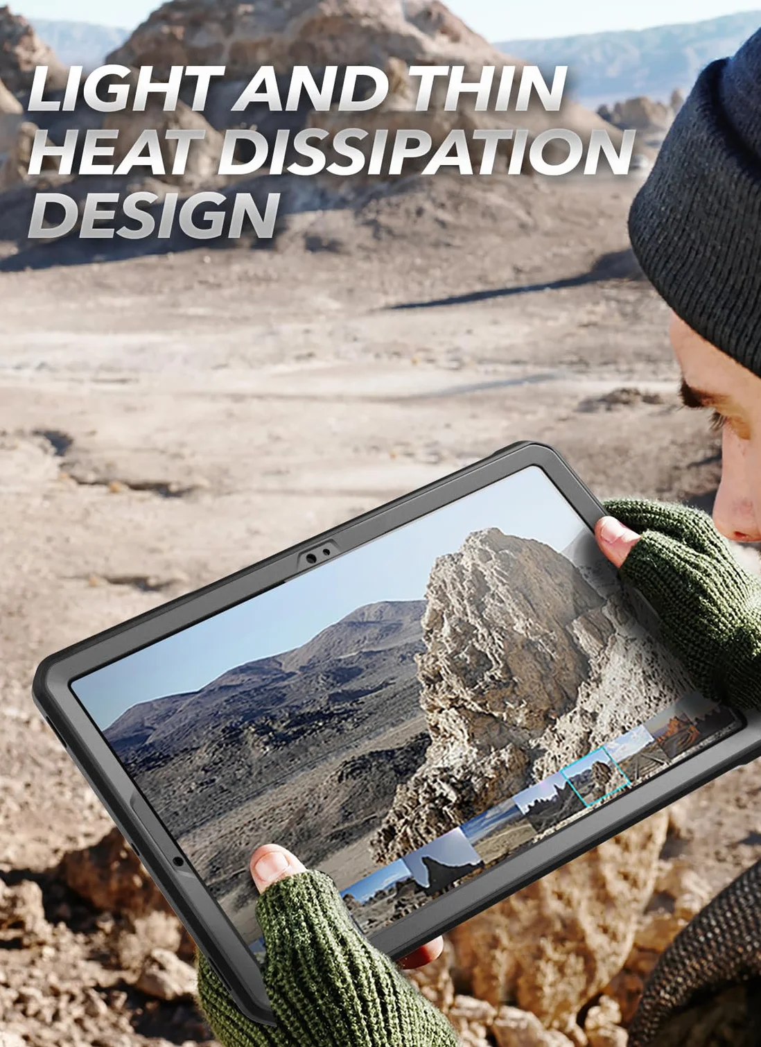 SUPCASE Etui Samsung Galaxy Tab S9 FE Plus 12,4 cala Unicorn Beetle Pro Pełna solidna ochrona czarny