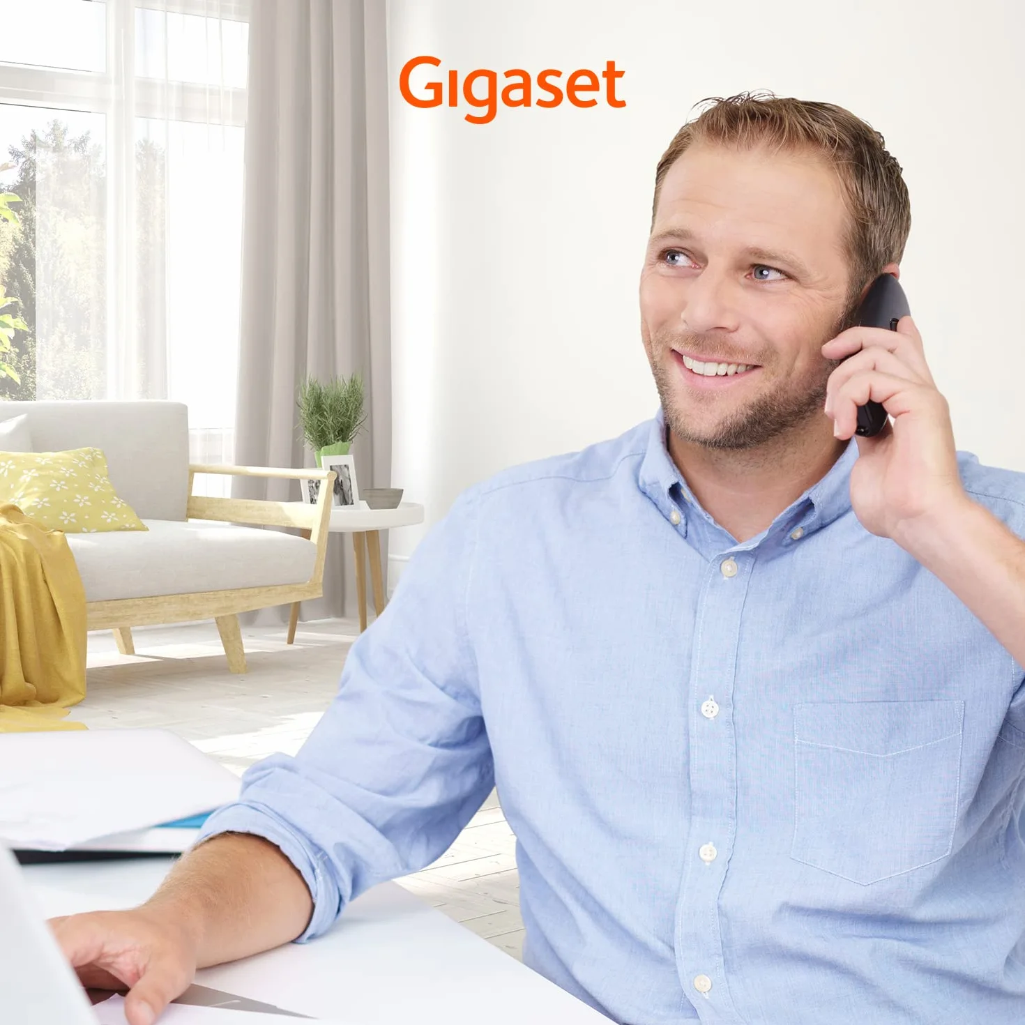 Gigaset A690 Bezprzewodowy Telefon DECT z Słuchawkami Kontrastowy Wyświetlacz Jumbo