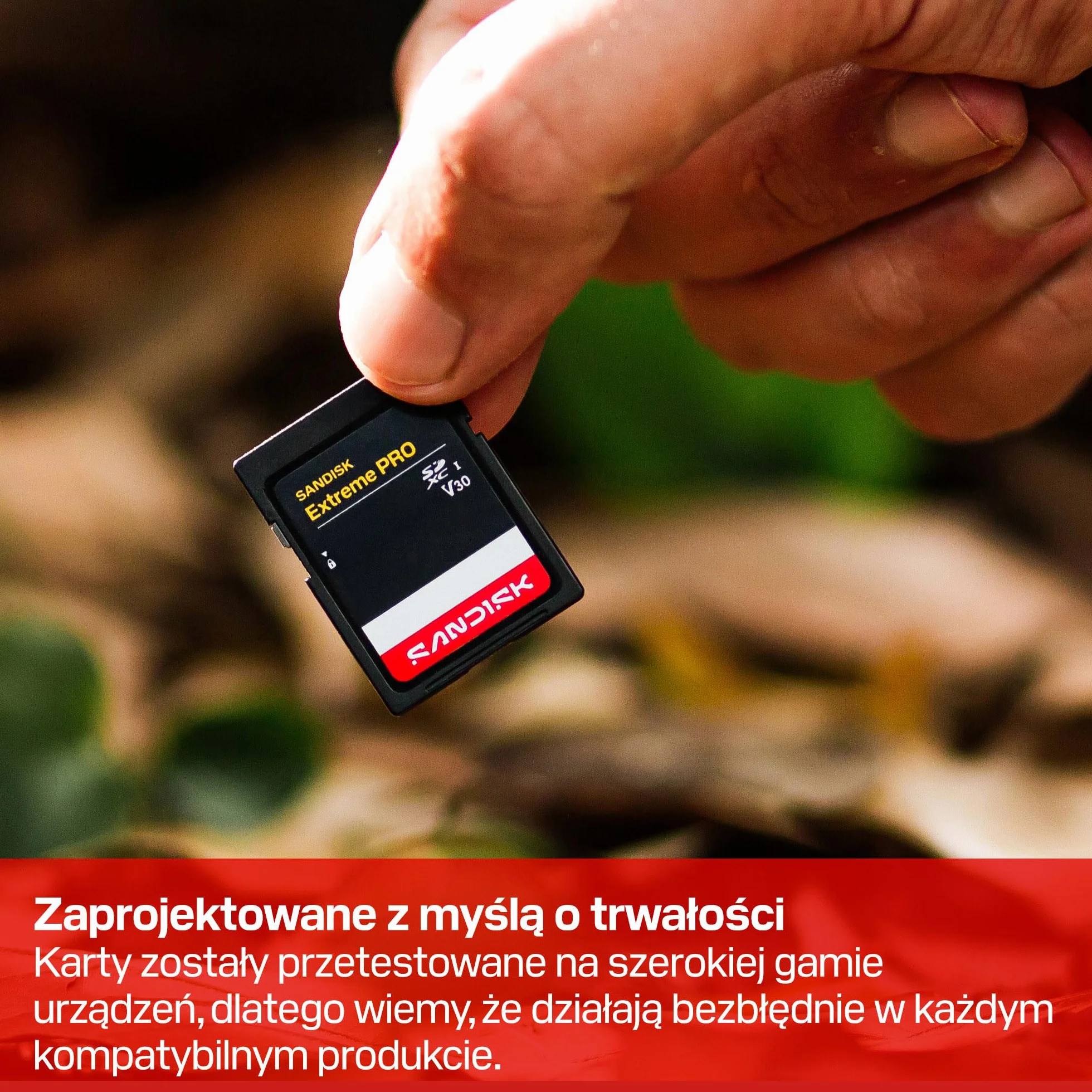 SANDISK Extreme PRO Karta SD UHS-I 256 GB U3 V30 4K UHD 250 MB/s odczyt 170 MB/s zapis