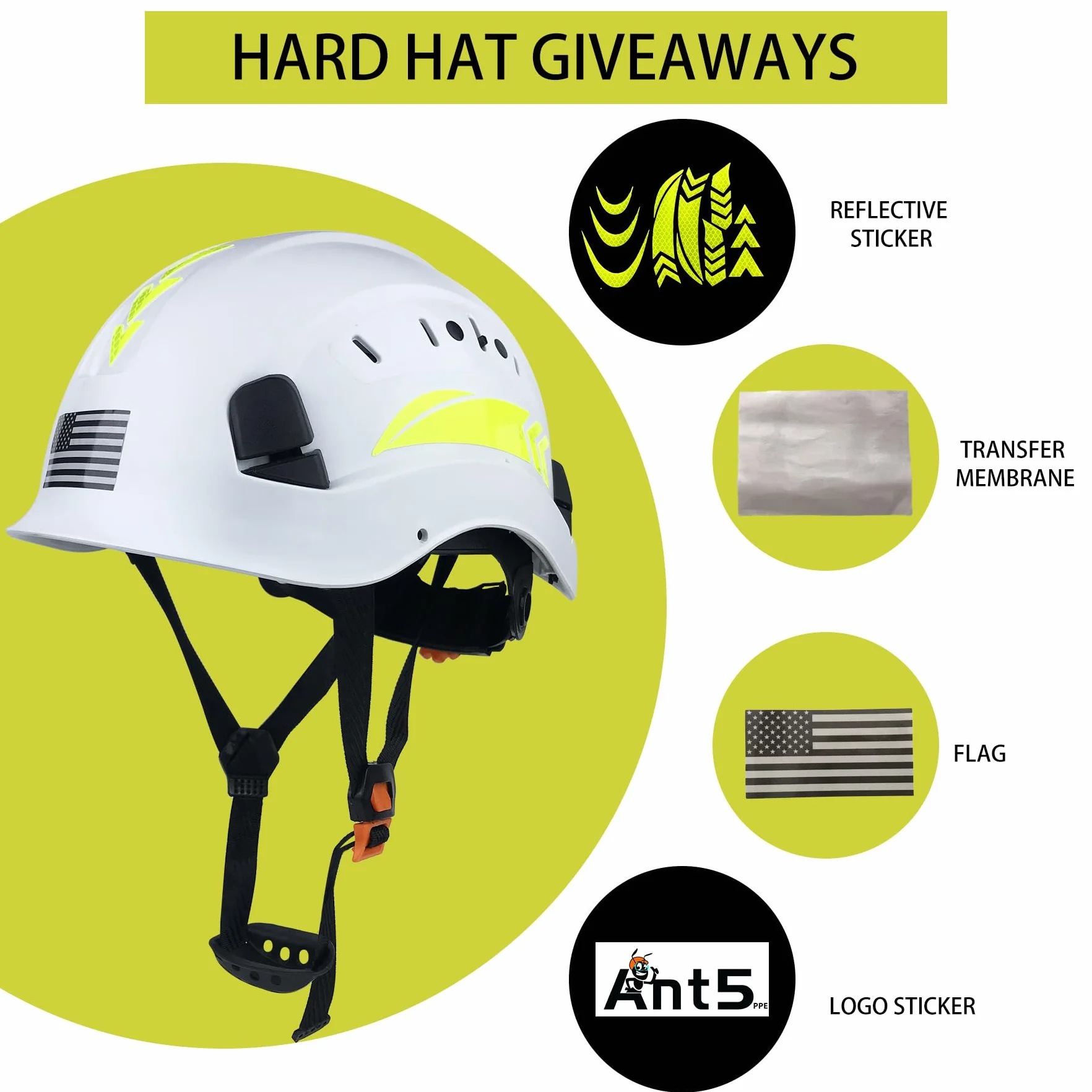 Kask ochronny kask budowlany przemysłowa ochrona głowy ANSI Z89.1 CE EN397