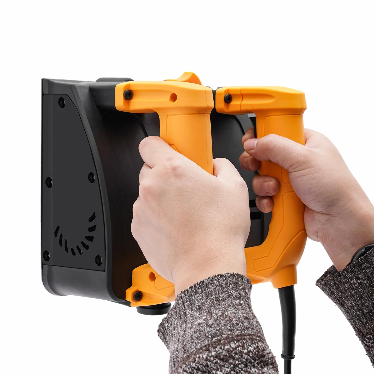 Strug elektryczny 1200 W, strug ręczny, z uchwytem i skrzynką na narzędzia, regulowana głębokość 1-4 mm, strug ręczny 1000-4000 obr./min, strug ręczny