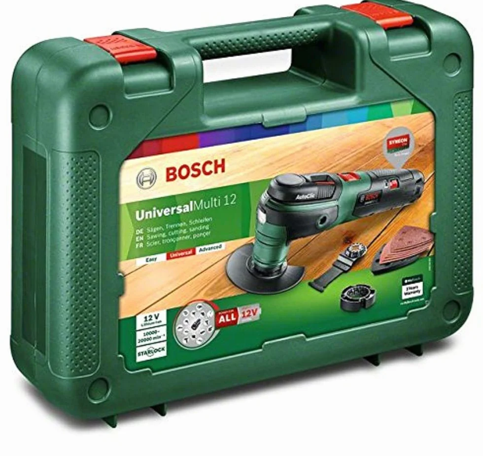 Bosch Wielofunkcyjne narzędzie wielofunkcyjne UniversalMulti 12 (1 akumulator, system 12 V, w walizce)