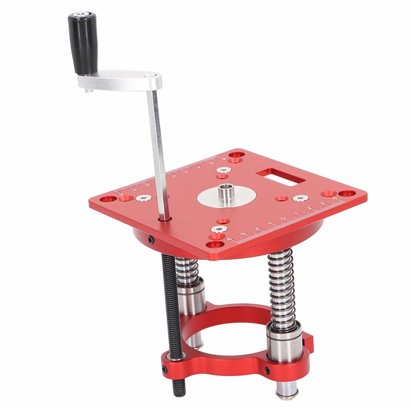Generic Regulowany Aluminiowy System Podnoszenia Routera do Maszyn Grawerujących 65 Mm z solidną wkładką ze Stopu Aluminium