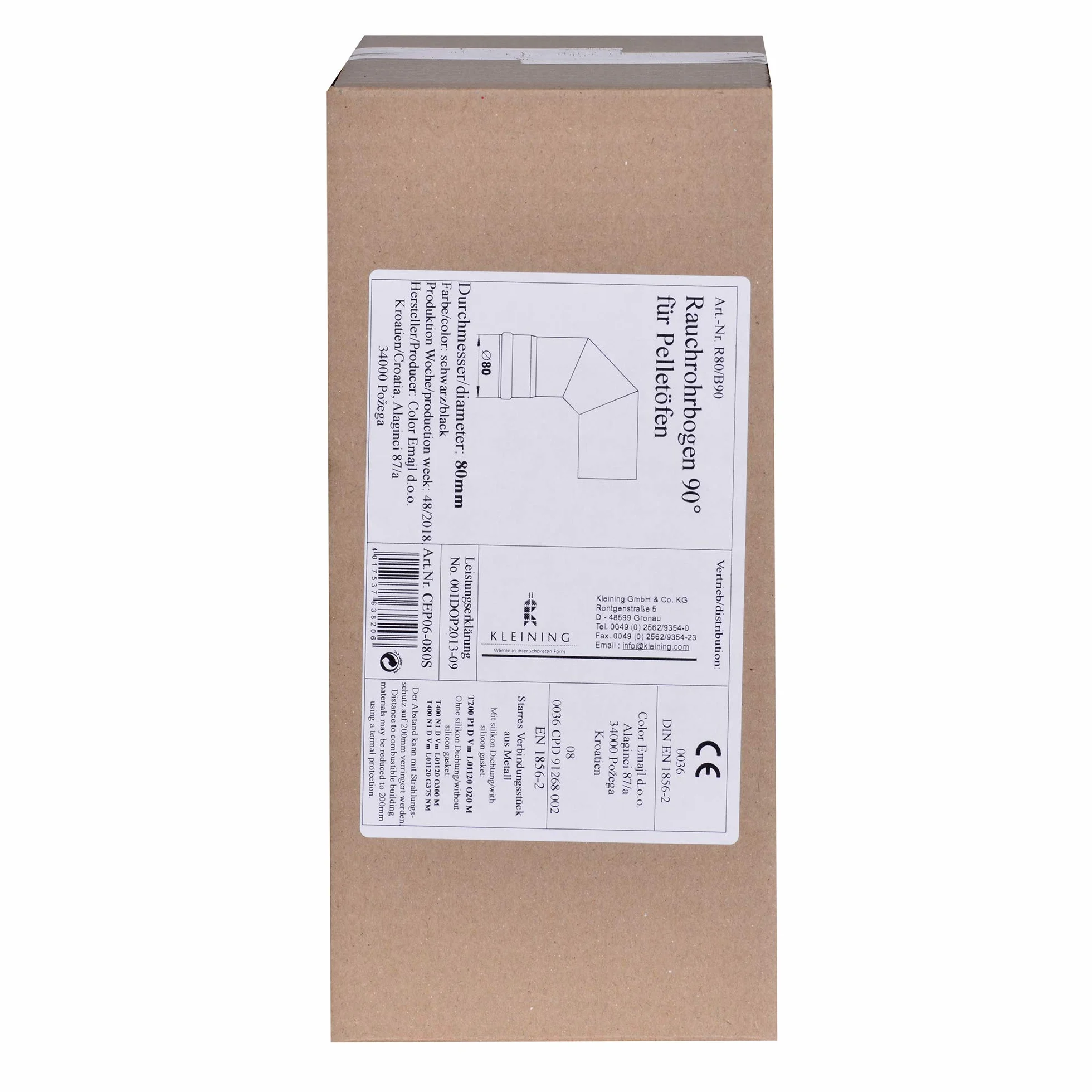 FIREFIX R20 R80/B90 rura dymowa, czarna