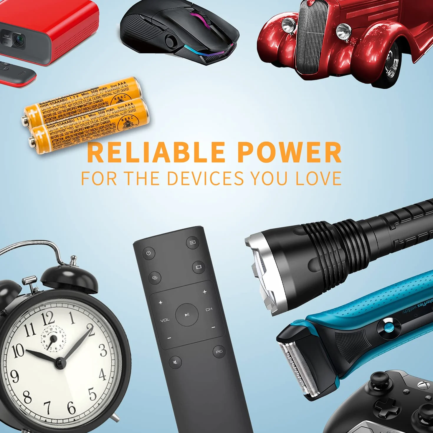 Zestaw 4 baterii AAA do Panasonic Gigaset, 550 mah 1,2V HHR-55AAABU Ni-MH Bateria do telefonu bezprzewodowego
