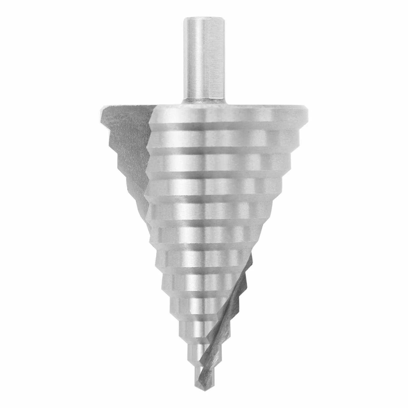 Wiertło stopniowe, wiertło stożkowe ze stali, wiertło do metalu 6-60 mm, wiertło stożkowe do PCW, płyt drewnianych, płyt z tworzywa sztucznego, bardzo precyzyjne wiercenie w 1 etapie pracy