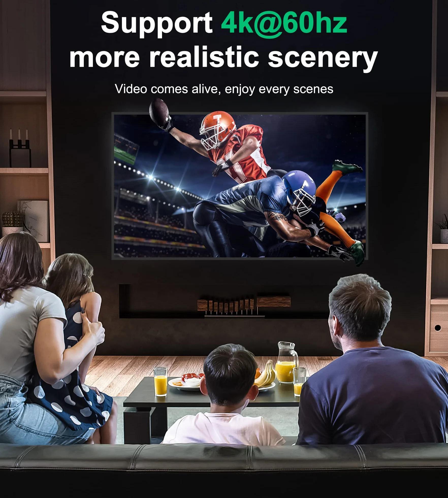 GANA Rozdzielacz HDMI 4K 60 Hz dwukierunkowy 1 w 2 wyjścia ręczny przełącznik HD