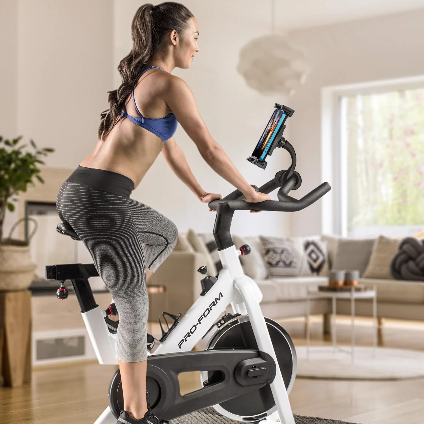 Uchwyt na telefon z gęsią szyją, stojak obrotowy 360°, kompatybilny ze smartfonami 11.9-32.8 cm