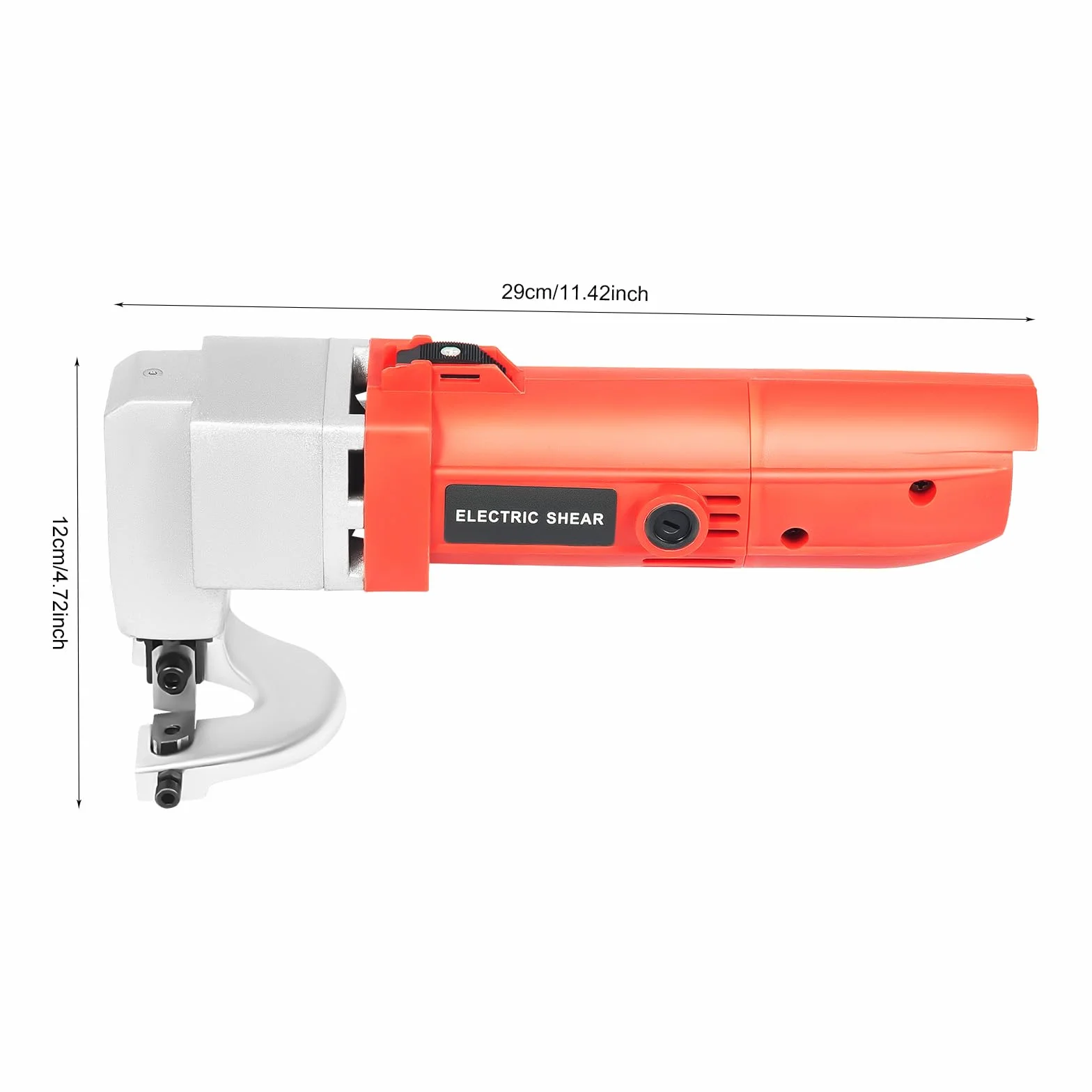 Nożyce elektryczne do cięcia blachy, 500 W, elektryczne nożyce do cięcia blachy, 2000 obr./min, prędkość biegu jałowego Mettal nożyce do blachy, do konserwacji domu, konserwacji samochodu