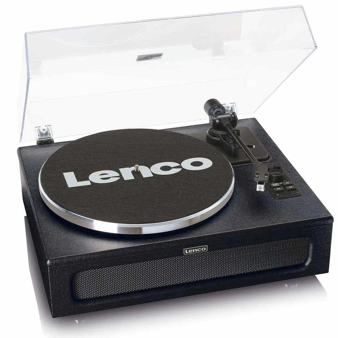 Lenco LS-430 gramofon Bluetooth 40 W RMS napęd pasowy czarny