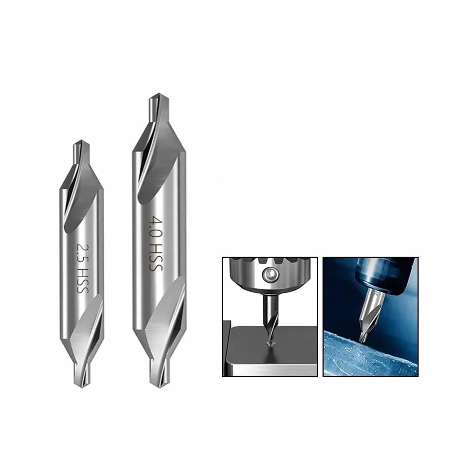 Zestaw wierteł centrujących HSS 1,0/1,5/2,0/2,5/3,5/5 mm Wiertło stożkowe 60 stopni Powlekane TiN Wiertła centrujące do metalu