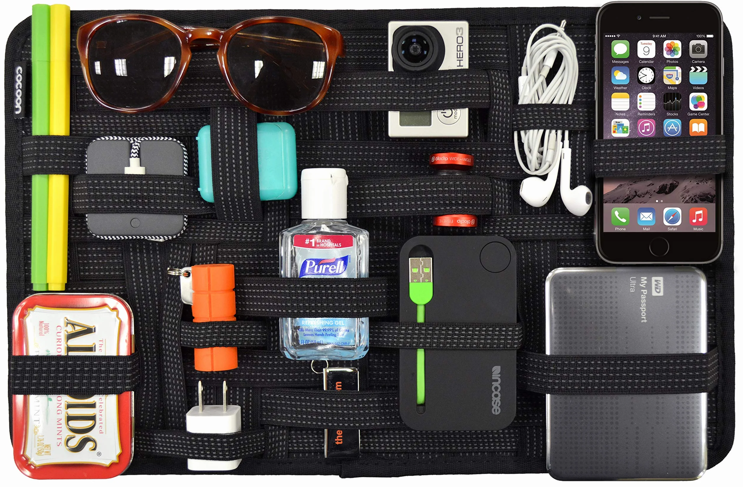 COCOON GRID-IT! Organizer Rękawice do narzędzi Czarny 9.625x15.125 cala 480g