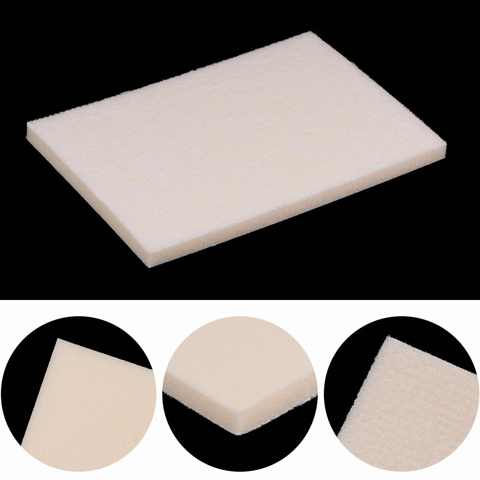 QUARKZMAN 8 sztuk gąbki szlifierskiej 4" x 2-3/4" gąbka szlifierska Pad 800-1000 ziarnistość gąbka do ręcznego szlifowania arkuszy na mokro i sucho, papier ścierny do modelu suchej zabudowy, beżowe
