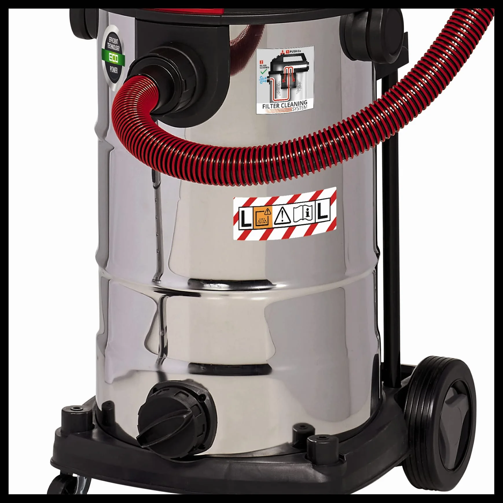 Einhell Te-Vc 2230 Sacl Odkurzacz, Srebrny/Czerwony, 30 l