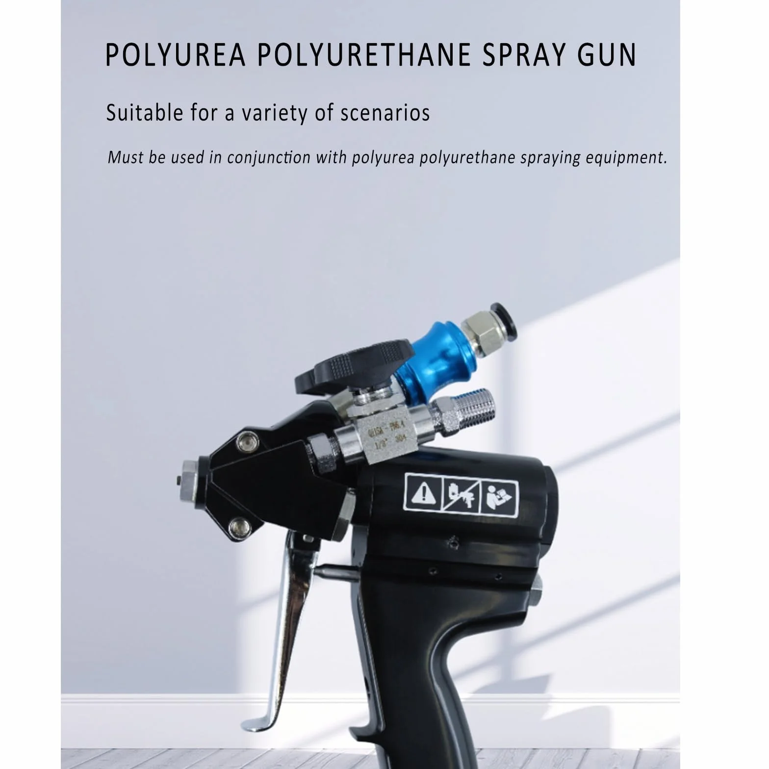 Pistolet natryskowy do poliuretanu z przedmuchem pneumatycznym, pistolet do natrysku pianki poliuretanowej wysokociśnieniowej, narzędzie do spieniania poliuretanu 35 MPa z przedmuchem pneumatycznym