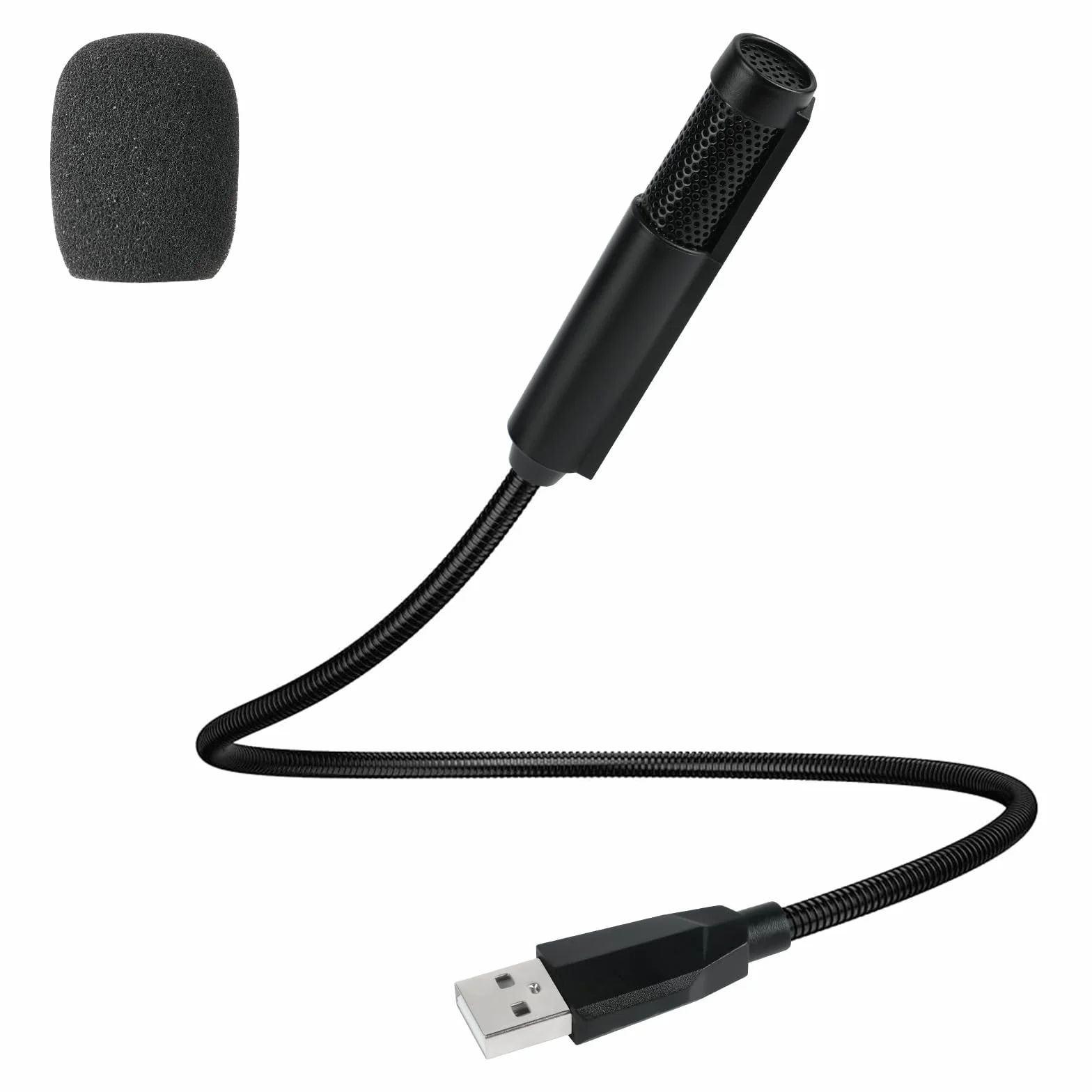 Mikrofon USB konferencyjny metalowy pojemnościowy wielokierunkowy 360° do rozmów online