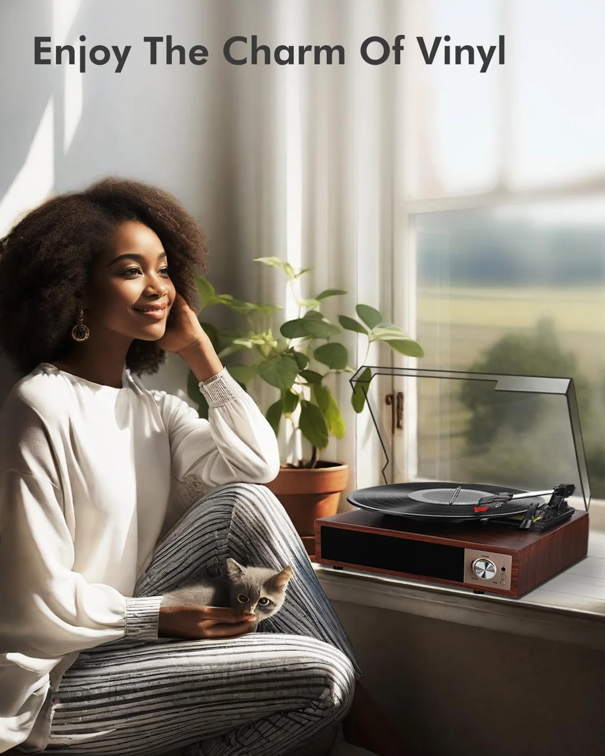 Gramofon Bluetooth 5.4 33/45/78 obr./min Odtwarzacz Winylowy Stereo