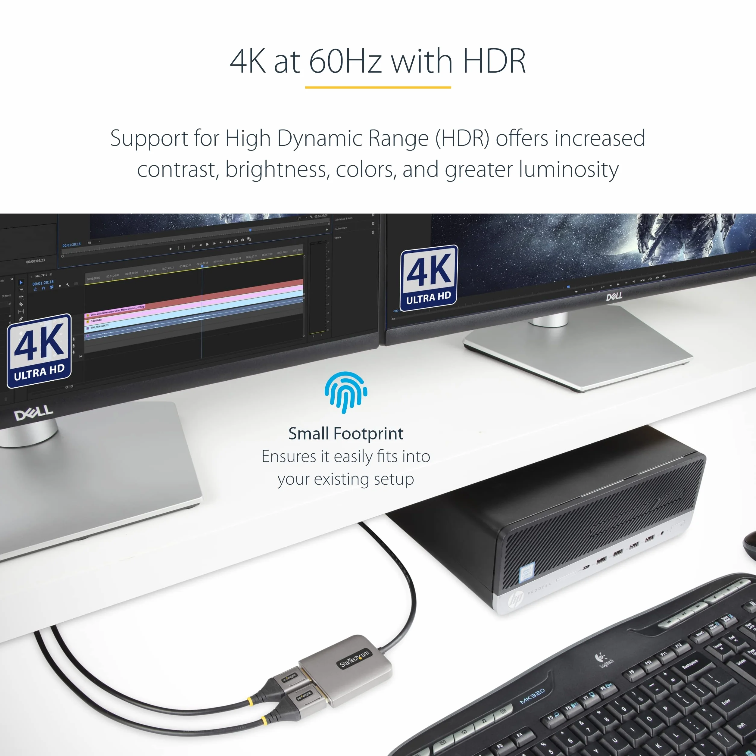 2-Port DisplayPort MST Hub