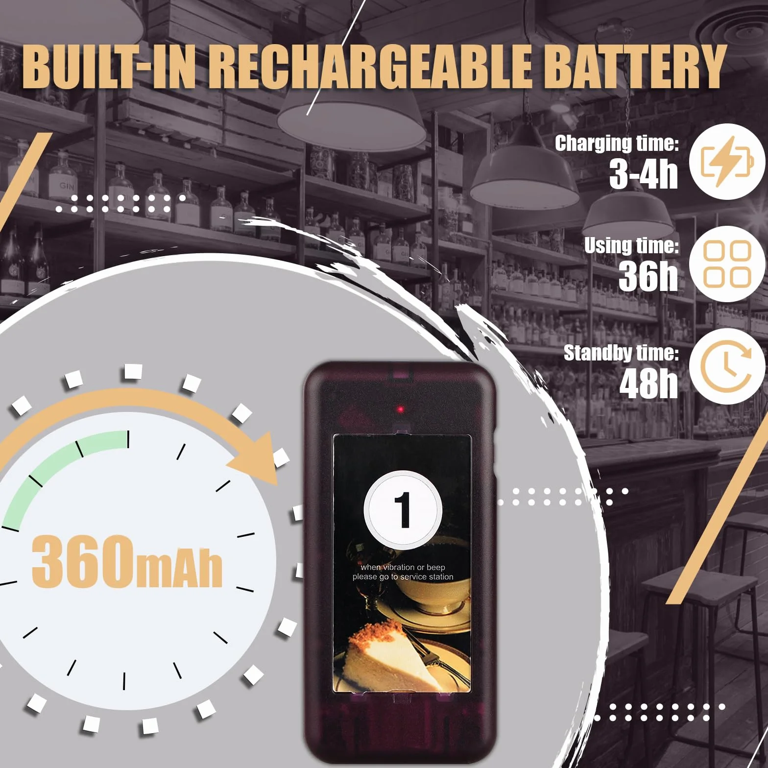 Retekess T111 Bezprzewodowy System Przywoławczy, Pager, Zasięg 500 m