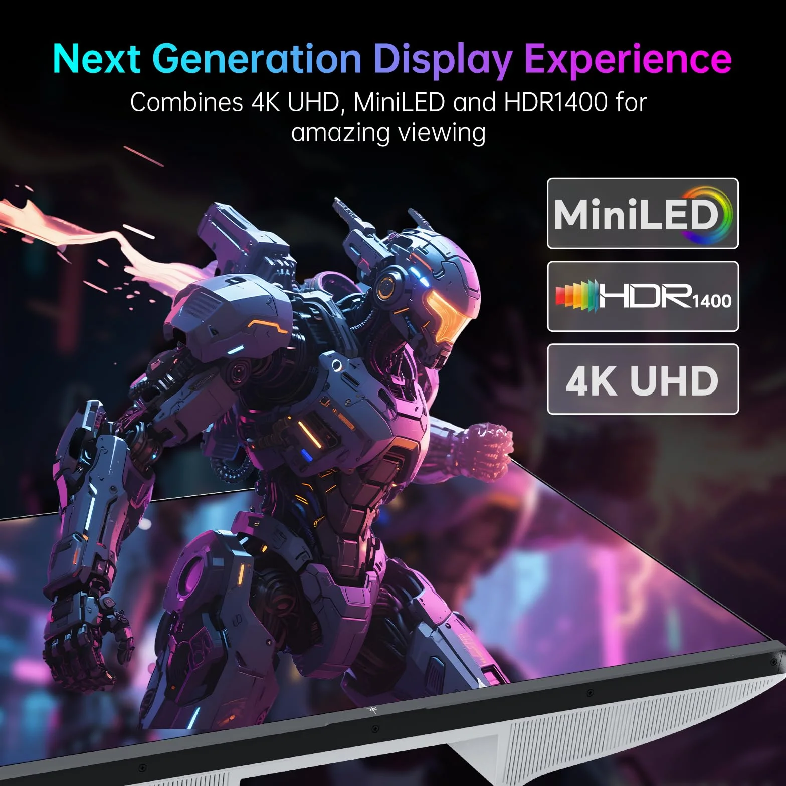 KTC MiniLED Monitor Gamingowy 27 cali 4K 160Hz FHD 320Hz