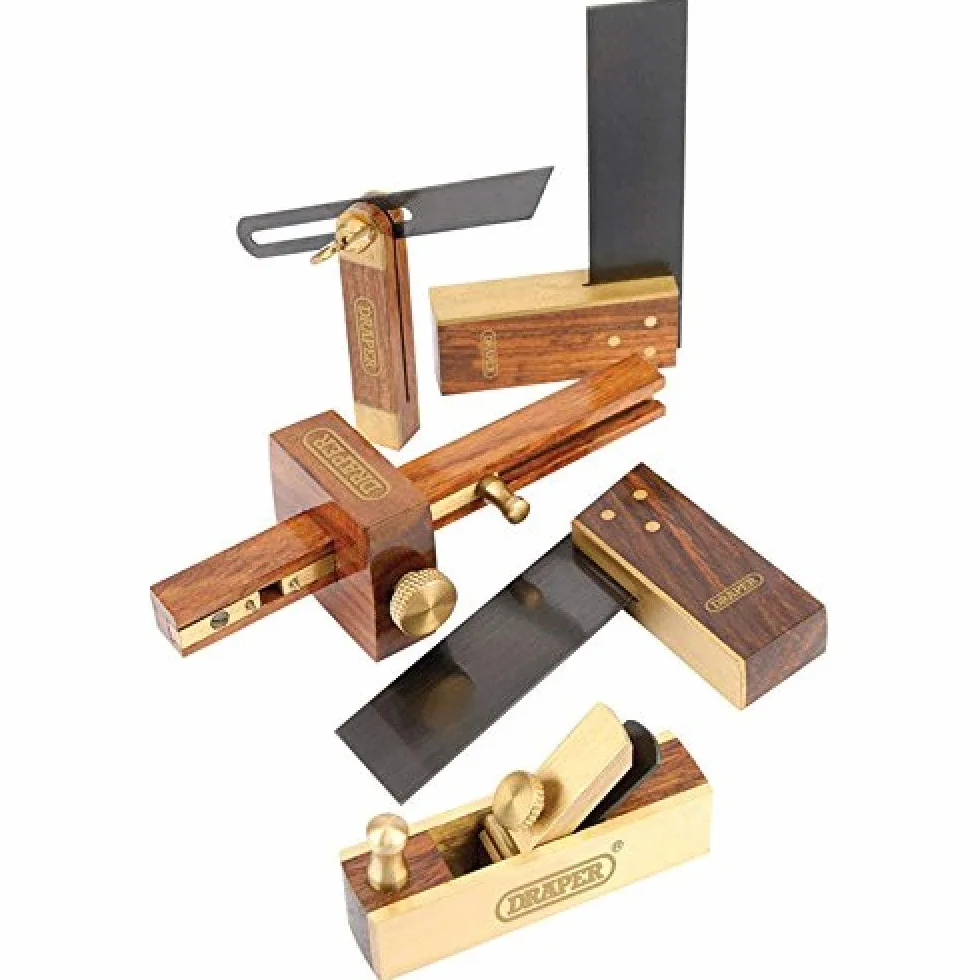 Draper 32272 Mini zestaw stolarski, stal stopowa, 5 sztuk, niebieski